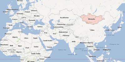 Kaart van Mongolië kaart van azië