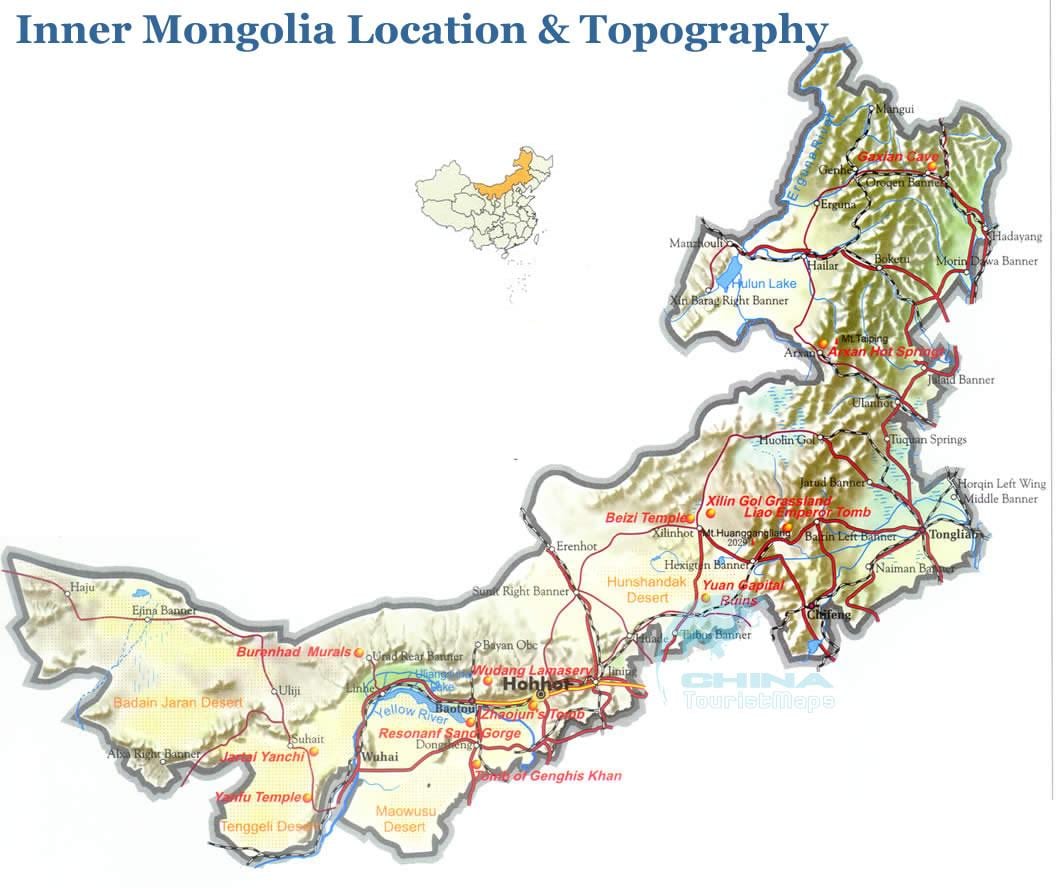 Mongolië kaart
